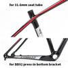 HIMALO Carbon Fiber Bike Frame 27.5er 29er Mountain Bike Frame 15''/17''/19'' XC Hardtail Frame Internal Routing Disc Brake Thru Axle 12 * 142mm(Black B,27.5 * 15'') view 4