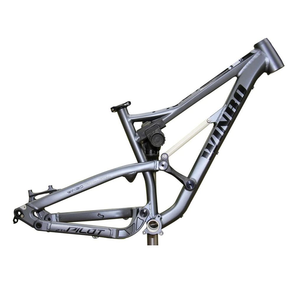 HIMALO 26er/27.5er Mountain Bike Suspension Frame 16.5'' Aluminium Alloy Bike Frame Disc Brake Thru Axle 12 * 142mm(Dark Gray,27.5 * 16.5'')