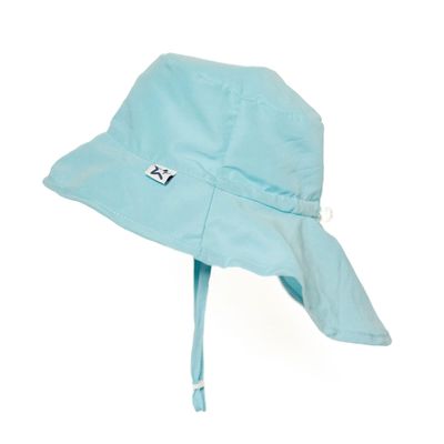 Tiny Twinkle Sun Protection Baby Flap Hat with UPF 50+ Sun Protection for Baby and Toddler Boys and Girls(Light Blue,9-18 Months)