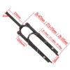 HIMALO 26/27.5/29 Bike Air Suspension Fork Travel 100mm, 28.6mm Straight Tube QR 9mm Crown Lockout XC Mountain Bike Front Forks Disc Brake(Green,26inch) view 2