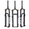 HIMALO 26/27.5/29 Inch Bike Fork 130mm Travel 1-1/8" Straight Mountain Bike Fork Air Suspension Rebound Adjust 15x110mm Axle Manual Lockout(29inch Black) view 1