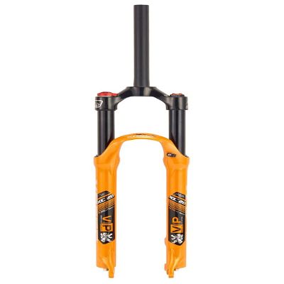 HIMALO 26/27.5/29 Bike Air Suspension Fork Travel 100mm, 28.6mm Straight Tube QR 9mm Crown Lockout XC Mountain Bike Front Forks Disc Brake(Orange,26inch)