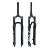 HIMALO Bike Air Fork 26/27.5/29'' Mountain Bike Suspension Forks Travel 100mm 1-1/2 Tapered Fork Rebound Adjustable Manual Lockout QR 9mm(Black,29'') view 1