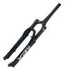 HIMALO Bike Air Fork 26/27.5/29'' Mountain Bike Suspension Forks Travel 100mm 1-1/2 Tapered Fork Rebound Adjustable Manual Lockout QR 9mm(Black,29'') view 3