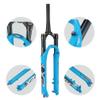 HIMALO Bike Air Fork 26/27.5/29'' Mountain Bike Suspension Forks Travel 100mm 1-1/2 Tapered Fork Rebound Adjustable Manual Lockout QR 9mm(Black,29'') view 4