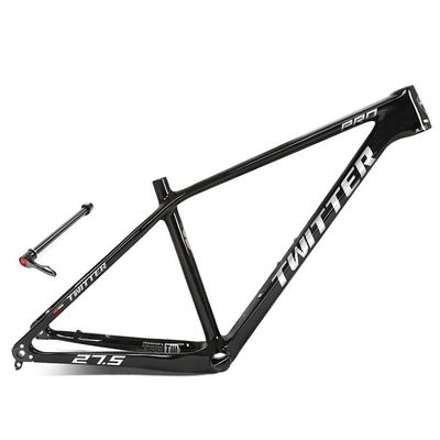 HIMALO Carbon Mountain Bike Frame 27.5er 29er Hardtail Bike Frame XC/AM 15''/17''/19'' Disc Brake Bike Frame Thru Axle 12x142/148mm Internal Routing(Black,27.5 * 15'')