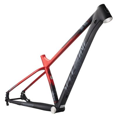 HIMALO Mountain Bike Frame 29er Hardtail XC Bike Frame S/M/L Aluminum Alloy Thru Axle Frame 12 * 142mm Disc Brake Internal Routing Racing Frame(Red,S/Small)