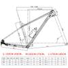HIMALO Mountain Bike Frame 29er Hardtail XC Bike Frame S/M/L Aluminum Alloy Thru Axle Frame 12 * 142mm Disc Brake Internal Routing Racing Frame(Red,S/Small) view 3