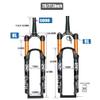 HIMALO Mountain Bike Suspension Fork 26/27.5/29 Bike Fork Travel 100mm Bike Air Suspension Fork 1-1/2'' Tapered Tube Manual/Remote Lockout AM XC Bicycle Front Fork QR 9mm(Manual,26inch) view 3