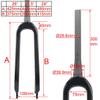 HIMALO Mountain Bike Rigid Fork 26 27.5 29 Carbon Fiber Bike Fork Disc Brake Rigid Forks 1-1/2" Tapered Threadless Ultralight 9mm QR Hard Forks(Black,27.5'') view 2