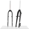 HIMALO 26/27.5" Bike Rigid Fork 1-1/8" Straight Steerer Mountain Bike Fork Disc/V Brake QR Aluminum Alloy Hard Fork Threadless Ultralight(White) view 1