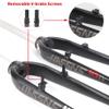 HIMALO 26/27.5" Bike Rigid Fork 1-1/8" Straight Steerer Mountain Bike Fork Disc/V Brake QR Aluminum Alloy Hard Fork Threadless Ultralight(White) view 4