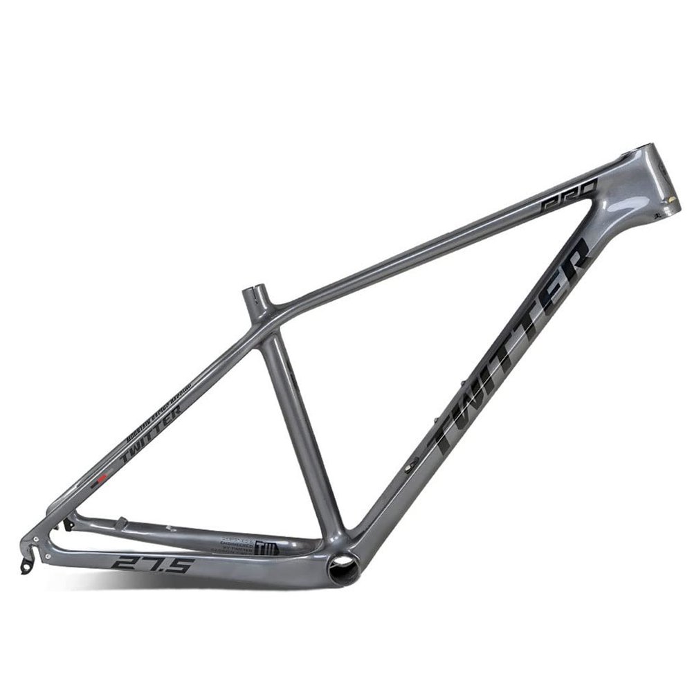 HIMALO 27.5er 29er Bike Frame 15''/17''/19'' Hardtail Mountain Bike Frame XC/AM Carbon Rigid Frame Disc Brake QR 135mm Internal Routing(Dark Gray,29 * 17'')