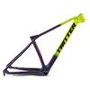 HIMALO Bike Carbon Fiber Frame 27.5er 29er Hardtail Mountain Bike Frame 15''/17''/19'' Internal Routing Disc Brake Frame QR 135mm XC AM(Yellow,29 * 15'') view 1