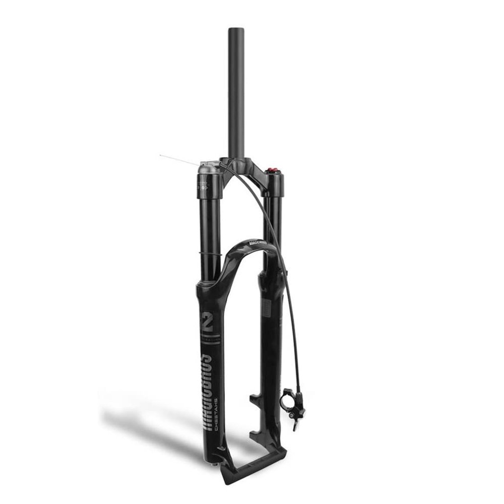 HIMALO 26/27.5/29 Inch Bike Bike Air Suspension Fork Bicycle Front Fork Straight/Tapered Steerer Remote Lockout Ultralight Air Shock Absorber 100mm Travel 9mm QR XC AM Cycling Part(Straight,29inch)
