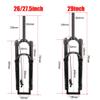 HIMALO 26/27.5/29 Inch Bike Bike Air Suspension Fork Bicycle Front Fork Straight/Tapered Steerer Remote Lockout Ultralight Air Shock Absorber 100mm Travel 9mm QR XC AM Cycling Part(Straight,29inch) view 2