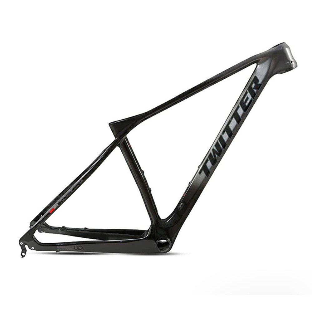HIMALO 27.5er 29er Bike Frame Carbon Fiber Hardtail Mountain Bike Frame 15''/17''/19'' Disc Brake Frame QR 135mm XC AM Internal Routing(Dark Grey,29 * 15'')