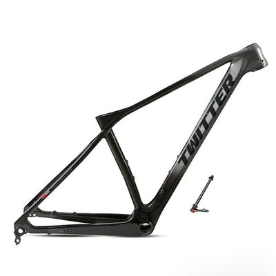 HIMALO Carbon Mountain Bike Frame 27.5er 29er Bike Frame Disc Brake Thru Axle 142mm/148mm XC Hardtail Frame 15''/17''/19'' Internal Routing(Dark Grey,19'')