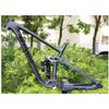 HIMALO Downhill Bike Suspension Frame 15.5''/17''/18'' 27.5er 29er Mountain Bike Frame Boost Thru Axle Disc Brake Frame Travel 155mm with Shocks(Black,15.5'') view 1