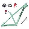 HIMALO Hardtail Mountain Bike Frame 26er/27.5er Disc Brake Rigid Frame 17'' Aluminum Alloy Bike Frame Thru Axle 12x142mm Internal Routing(Light Green) view 1