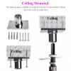 Adjustable Height Spinning Pole Heavy-Duty Dancing Pole with Fixed Plate, Beginners and Professionals Pole Dance Pole, Permanent Stripper Pole Tube Kit for Studio/Gym/Bar(2.37m-2.875m(7.8ft-9.4ft)) view 2