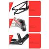 HIMALO 20er BMX Frame 10.5'' Carbon Fiber Bike Bike Frame QR 135mm Disc Brake Frame Internal Routing Unisex(Yellow) view 4