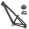 HIMALO 26er Hardtail Mountain Bike Frame 12.5'' Single Speed Frame C/V Brake Quick Release Bike Frame QR 10 * 135mm Aluminum Alloy Rigid Frame(Black)