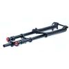 HIMALO Bike Downhill Fork 26 27.5 29 Inch Bike Suspension Fork Travel 160mm Double Shoulder Air Fork 28.6mm Straight Tube 100x15mm Thru Axle for DH/AM(Black-B,26inch) view 1