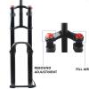 HIMALO Bike Downhill Fork 26 27.5 29 Inch Bike Suspension Fork Travel 160mm Double Shoulder Air Fork 28.6mm Straight Tube 100x15mm Thru Axle for DH/AM(Black-B,26inch) view 4