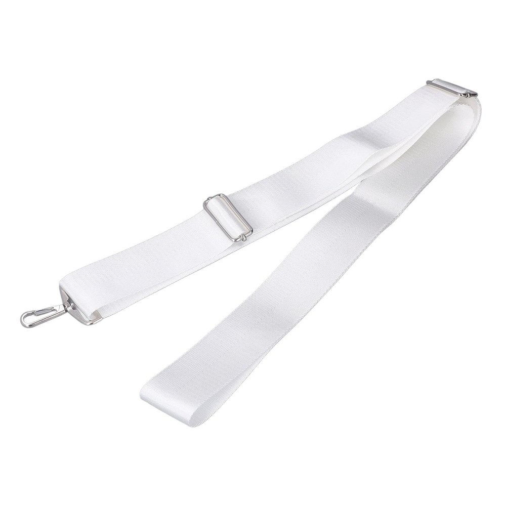 White Adjustable Height Tennis Net Straps with Stainless Steel Buckle Tennis Net Center Strap for Multi Player Matches