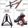 HIMALO Mountain Bike Suspension Frame 24er 320mm Soft Tail Bike Frame Max Travel 135mm Aluminum Alloy Disc Brake Frame Boost Thru Axle 148mm,with Rear Shocks(Black) view 4
