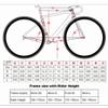 HIMALO Disc Brake Road Bike Frameset 700C Carbon Frame 45/48/51/54CM Pneumatics Broken Wind Frame Thru Axle 12x100mm/12x142mm Internal Routing(54CM) view 3
