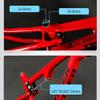 HIMALO Carbon Fiber Bike Frame 27.5/29er Trail Mountain Bike Frame 15''/17''/19''/21'' Travel 120mm Suspension Frame XC/AM/DH Boost Thru Axle 12x148mm Disc Brake(Red,27.5 * 15'') view 4