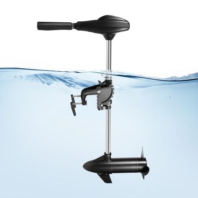 40LB Thrust Electric Trolling Motor 12V 1700RMP 3.7MPH Outboard Brush Motor 34A 408W Fishing Boat Marine Engine 50DB F5-R3 Speed for Canoes Dinghies Inflatable Boats