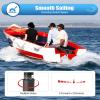 40LB Thrust Electric Trolling Motor 12V 1700RMP 3.7MPH Outboard Brush Motor 34A 408W Fishing Boat Marine Engine 50DB F5-R3 Speed for Canoes Dinghies Inflatable Boats view 2