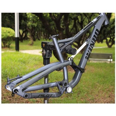 HIMALO Suspension Bike Frame DH/XC/AM 26er/27.5er Mountain Bike Frame 16.5'' Thru Axle 12 * 142mm Aluminium Alloy Frame Disc Brake(Dark Gray)