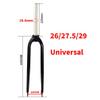HIMALO Mountain Bike Rigid Fork 26/27.5/29 Disc Brake Bike Fork Quick Release Aluminum Alloy Rigid Fork 1-1/8" Straight QR(Black,29'') view 2