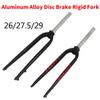 HIMALO Mountain Bike Rigid Fork 26/27.5/29 Disc Brake Bike Fork Quick Release Aluminum Alloy Rigid Fork 1-1/8" Straight QR(Black,29'') view 3