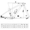 HIMALO Disc Brake Bike Frame 27.5er Hardtail Mountain Bike Frame 17'' Aluminum Alloy Rigid Frame XC 135mm QR view 3