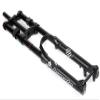 HIMALO DH Mountain Bike Suspension Fork Downhill 26/27/29'' Bike Air Fork Travel 160mm Damping Adjust Double Shoulder Fork Disc Brake Thru Axle(Black,27.5inch) view 1