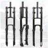 HIMALO 26 27.5 29 Inch Bike Bike Fork Travel 130mm Air Suspension Fork Downhill Double Shoulder Front Fork Rebound Adjust Manual Lockout(Black,26inch) view 1
