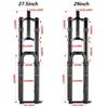 HIMALO 27.5/29'' Mountain Bike Suspension Fork DH Double Crown Bike Air Fork Travel 150mm 1-1/8 Straight Fork Rebound Adjustable Manual Lockout Thru Axle 15 * 100mm(29'') view 2
