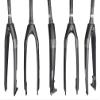 HIMALO Carbon Fiber Rigid Fork 26/27.5/29 Inch Mountain Bike Disc Brake Front Fork 1-1/2'' Tapered Tube Threadless QR 9mm(Black,29inch) view 1