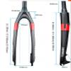 HIMALO Carbon Fiber Rigid Fork 26/27.5/29 Inch Mountain Bike Disc Brake Front Fork 1-1/2'' Tapered Tube Threadless QR 9mm(Black,29inch) view 3