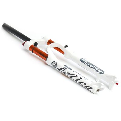 HIMALO 26/27.5/29'' Bike Suspension Fork Double Air Forks Mountain Bike Disc Brake Fork 1-1/8 110mm Travel QR 9mm Bicycle Front Fork Ultralight Manual Lockout(White,29inch)