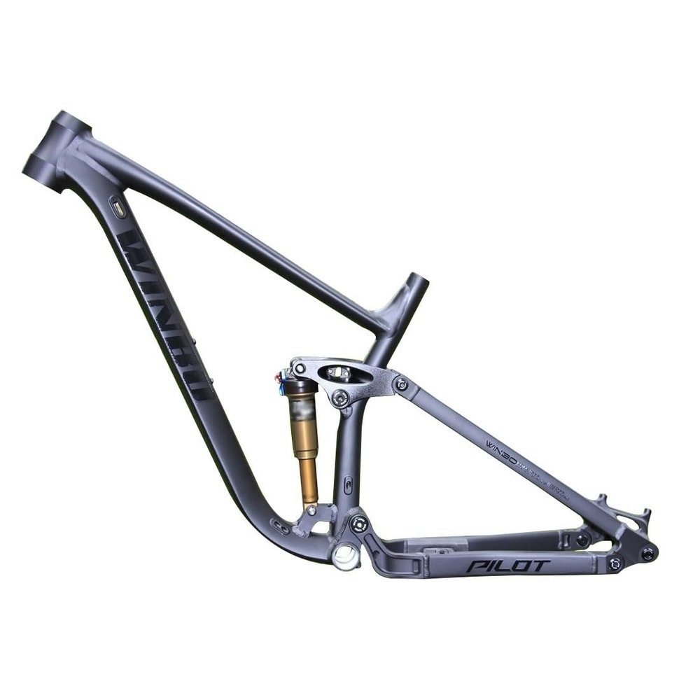 HIMALO Bike Suspension Frame 27.5er 29er Enduro Mountain Bike Frame 15.5''/17''/18'' Disc Brake XC/DH/FR Downhill Frame Boost Thru Axle,with Air Rear Shocks(Black,18'')