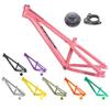 HIMALO 26er Hardtail Mountain Bike Frame 12.5'' Single Speed Frame C/V Brake Quick Release Bike Frame QR 10 * 135mm Aluminum Alloy Rigid Frame(Silver) view 4