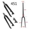 HIMALO Carbon Rigid Fork 20" 451mm Foldable Bike Disc Brake BMX Fork 28.6mm Threadless Straight Bicycle Front Forks(451mm Glossy Black) view 2