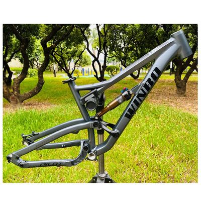 HIMALO Bike Suspension Frame 26er/27.5er Mountain Bike Frame DH/XC/AM 12 * 142mm Thru Axle Aluminium Alloy Frame Disc Brake 16.5''(Dark Gray)