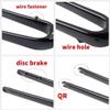 HIMALO Carbon Fiber Rigid Fork 700C*45C Gravel Fork 1-1/8 Straight/Tapered Threadless Flat Disc Brake Road Bike Fork QR 9mm Lightweight(Straight Glossy Black) view 4